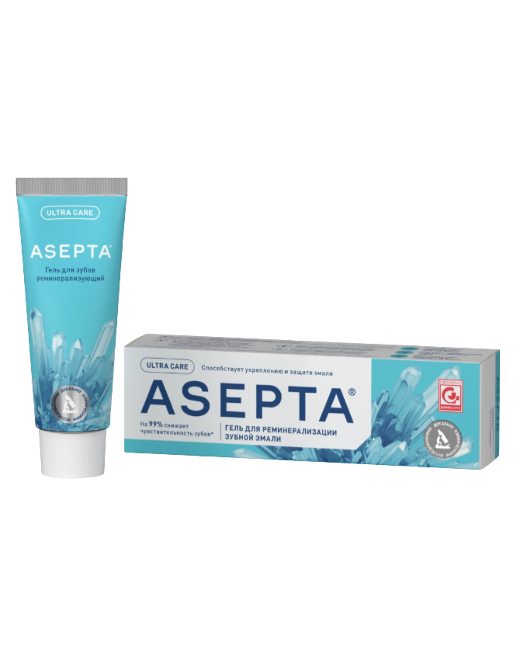 Гель для зубов ASEPTA Реминерализующий 40гр - в интернет-магазине tut-beauty.by