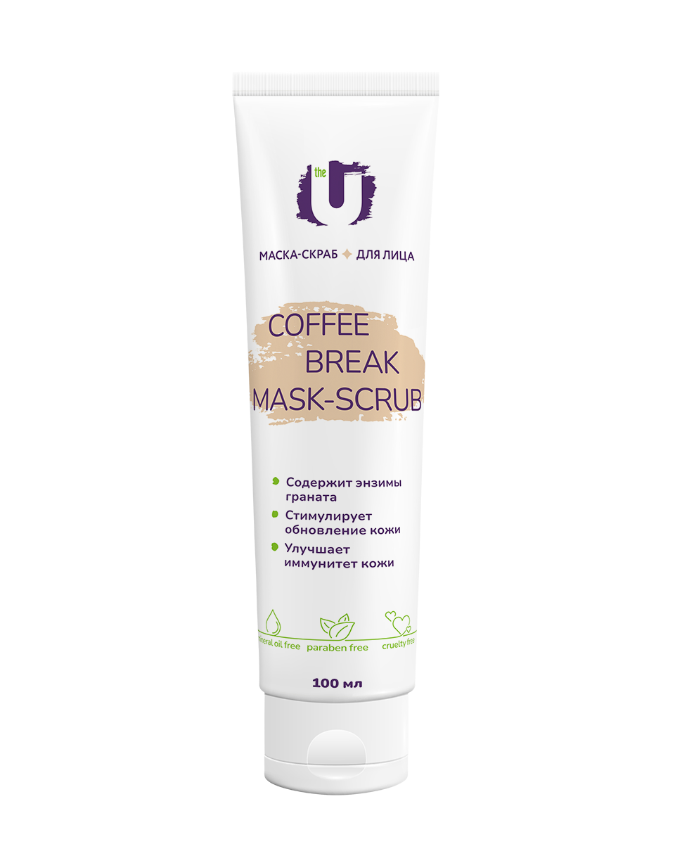 Маска-скраб для лица The U Coffee Break Mask-Scrub обновление кожи 100мл р - в интернет-магазине tut-beauty.by