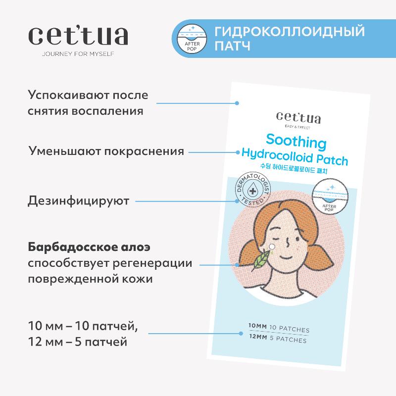 Мини-патчи CETTUA от высыпаний двухфазные 45шт + 30шт - в интернет-магазине tut-beauty.by
