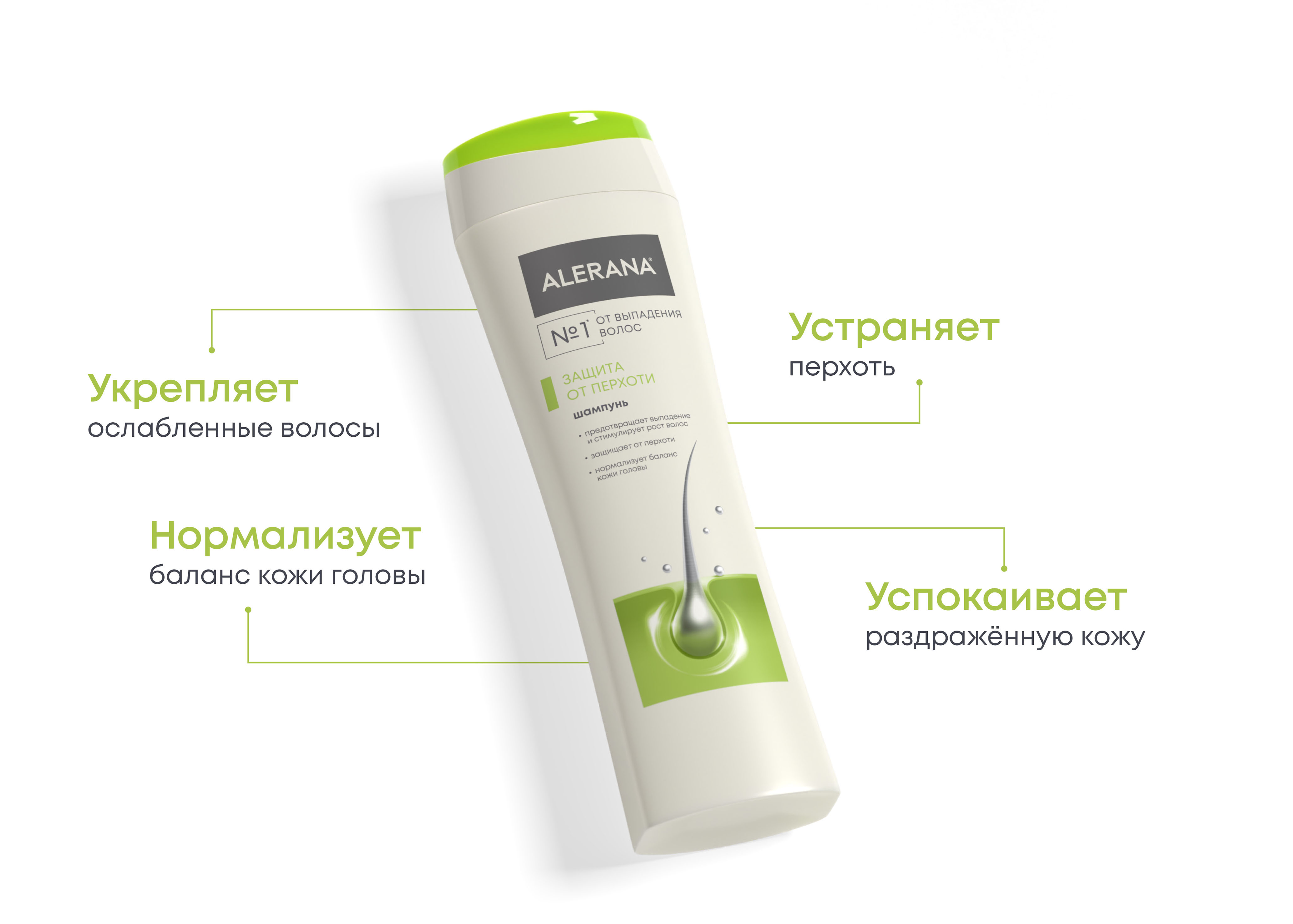 Шампунь для волос Alerana от перхоти 400мл - в интернет-магазине tut-beauty.by