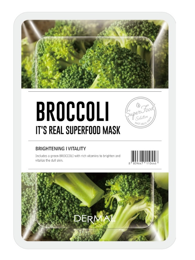 Маска для лица Dermal Superfood Broccoli брокколи 25г - в интернет-магазине tut-beauty.by