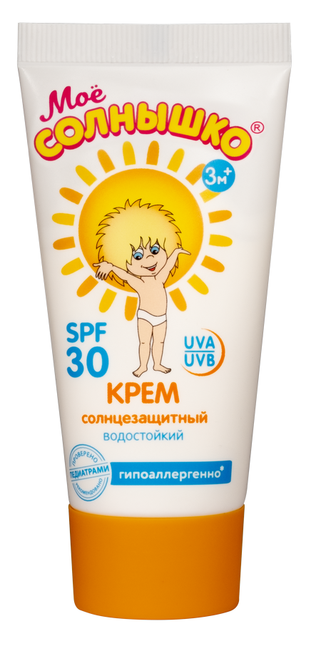 Крем для тела Моё Солнышко детский солнцезащитный SPF 30 55мл р