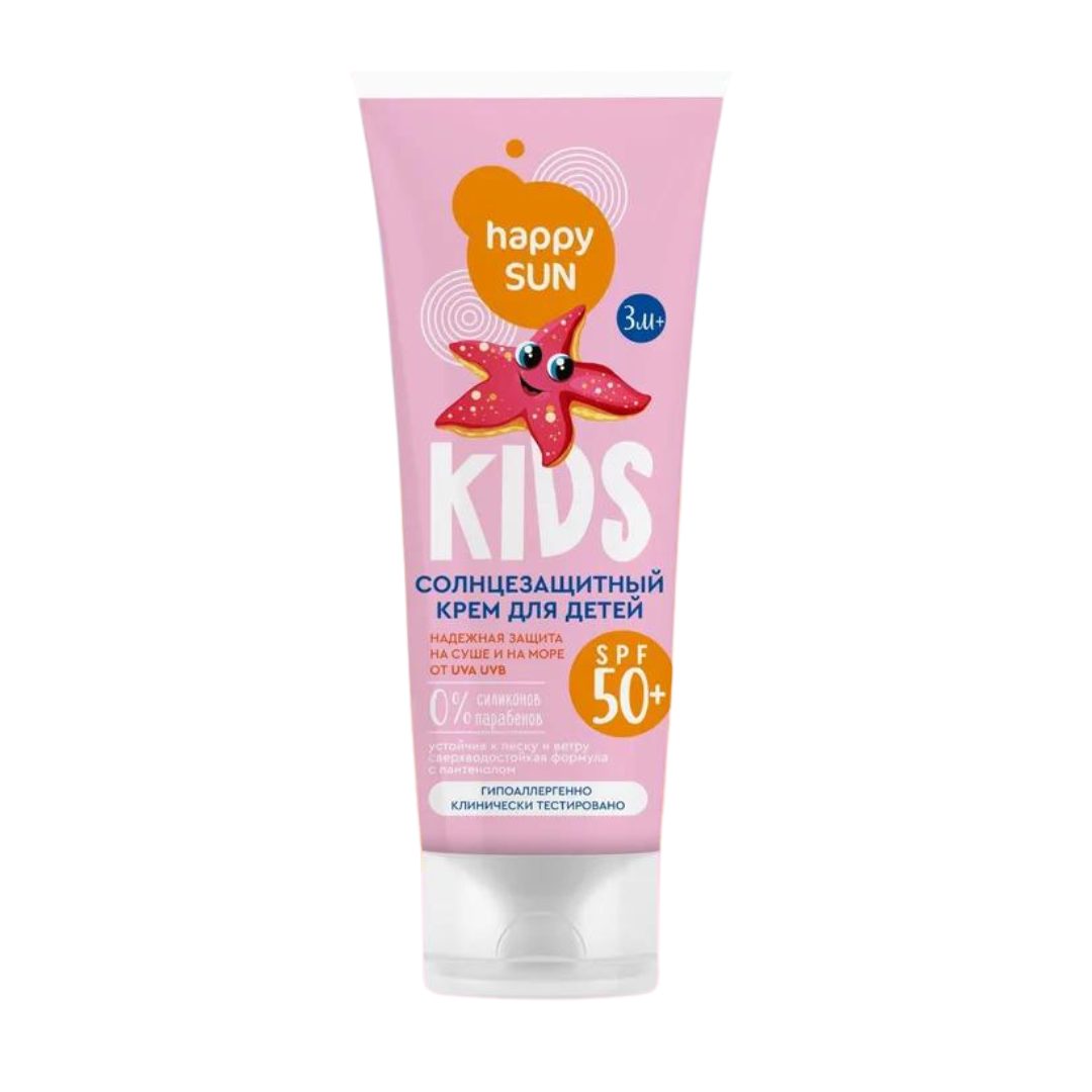 Крем для тела Happy Sun SPF 50+ солнцезащитный детский 75мл