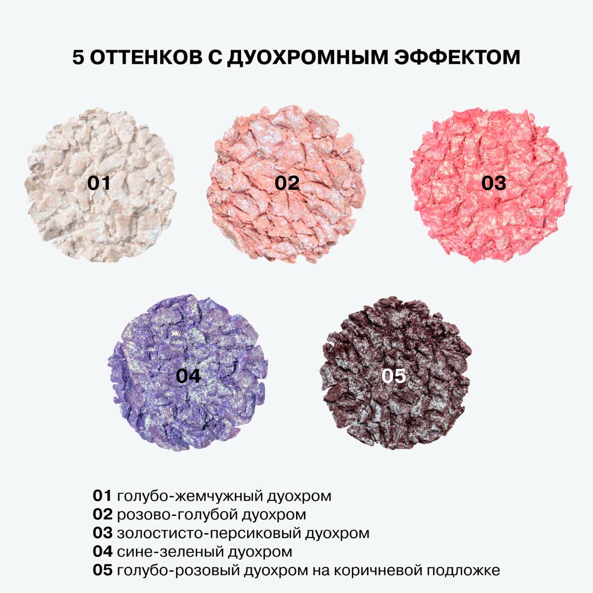 Тени Influence Beauty Duochrome Neochrome Дуохромные тон 03 золотисто-персиковый 1.3гр