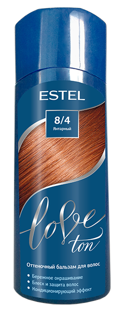 Бальзам для волос Estel Love оттеночный тон 8.4 янтарный 150мл - в интернет-магазине TUT-BEAUTY.BY с доставкой.