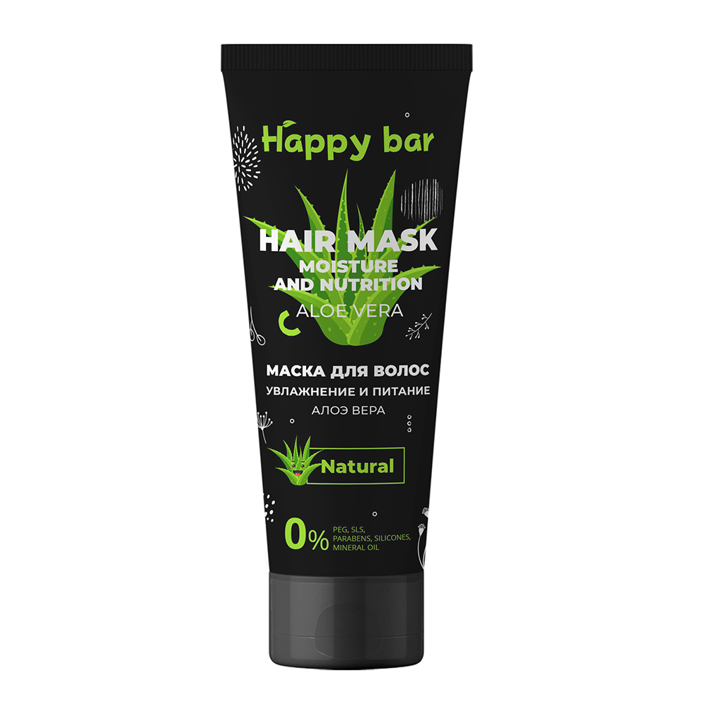 Маска для волос Happy Bar Алоэ Вера Увлажнение и питание 250мл - в интернет-магазине tut-beauty.by