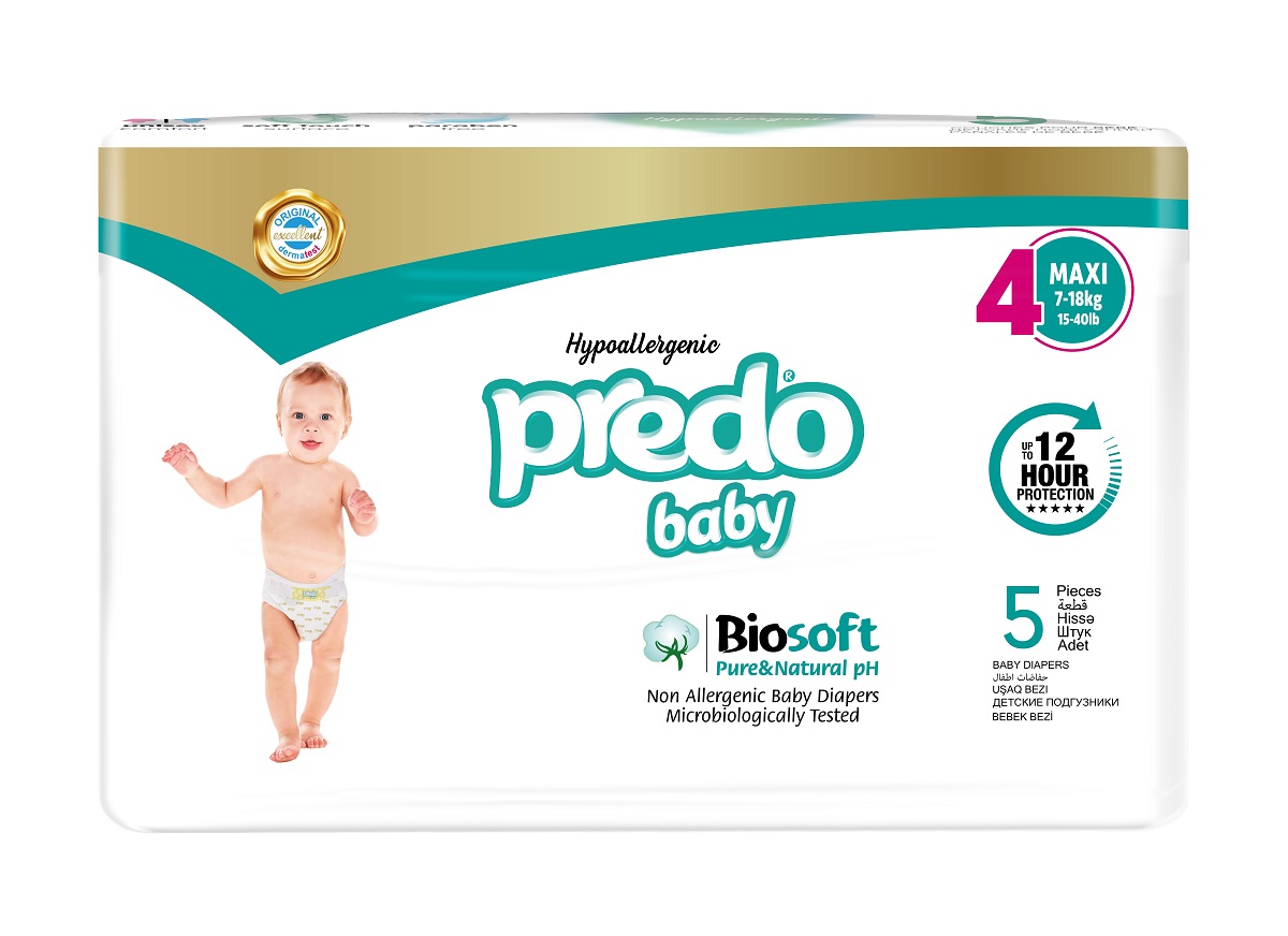 Подгузники Predo Baby Maxi № 4 (7-18 кг) 5шт - в интернет-магазине tut-beauty.by