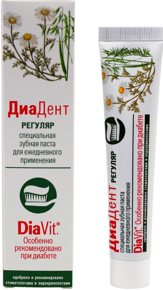 Зубная паста Аванта DiaVit Диадент Регуляр 50мл - в интернет-магазине tut-beauty.by