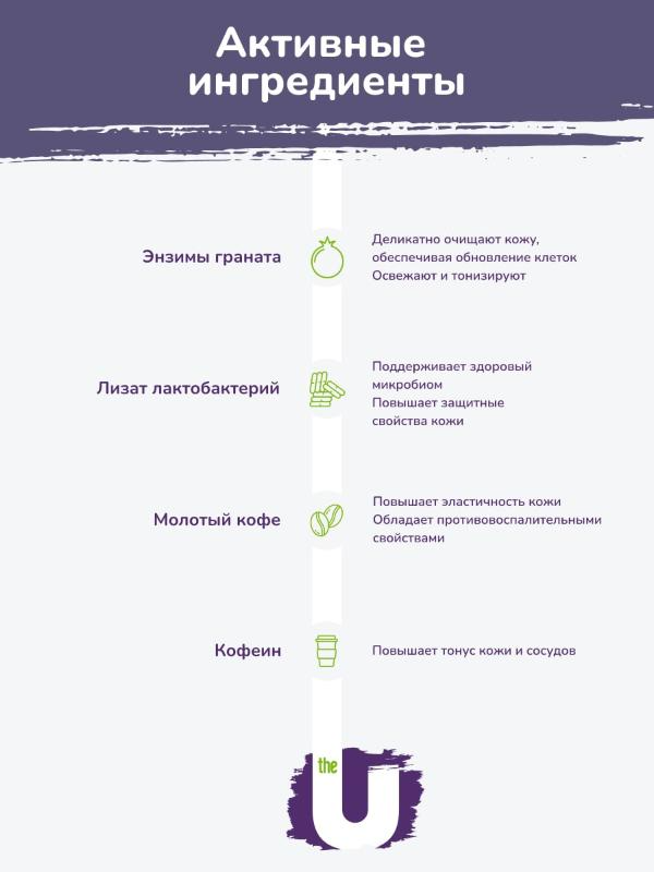 Маска-скраб для лица The U Coffee Break Mask-Scrub обновление кожи 100мл р - в интернет-магазине tut-beauty.by