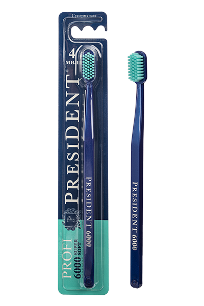 Зубная щетка PresiDENT Profi супер мягкая 6000 - в интернет-магазине tut-beauty.by