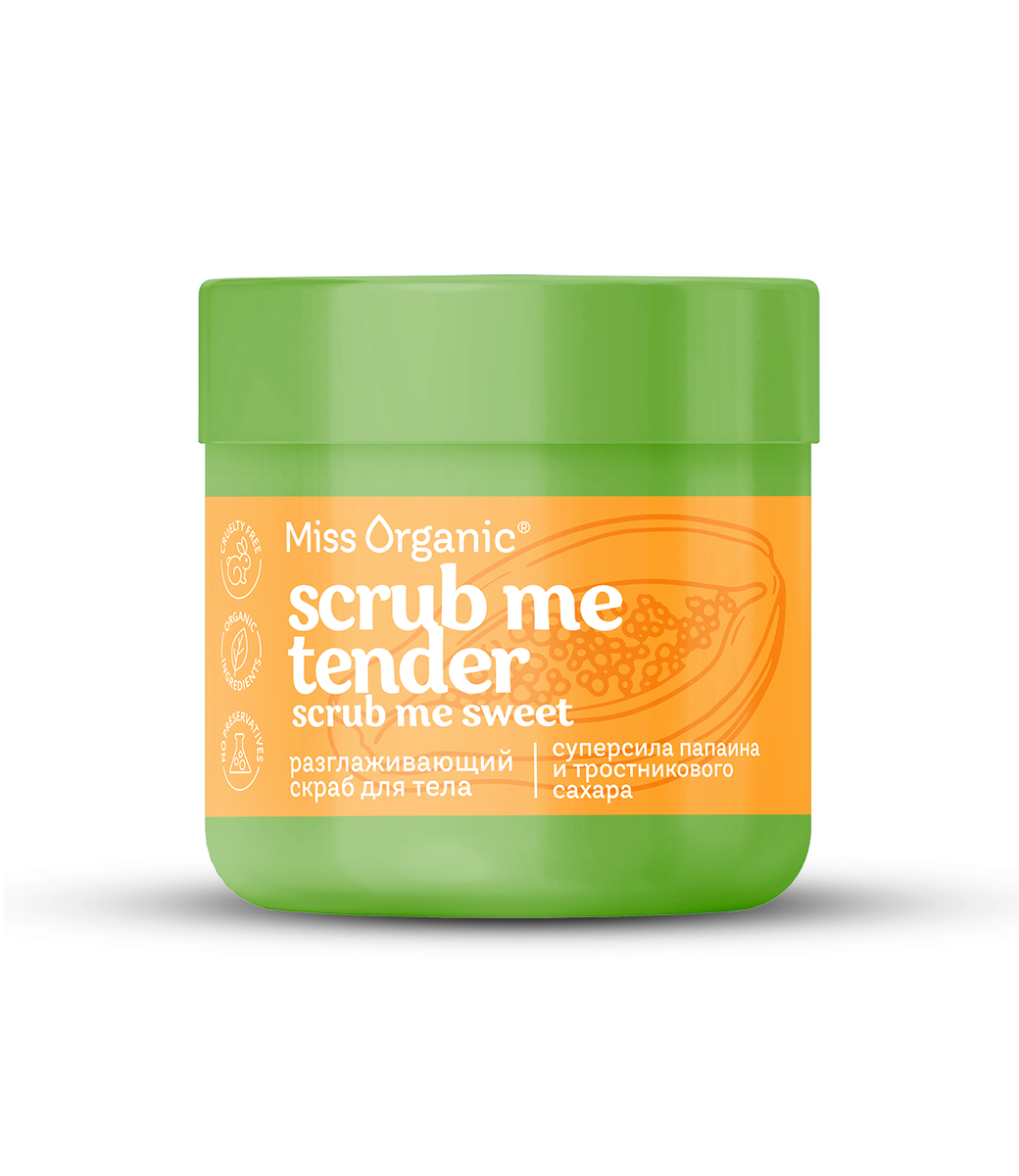 Скраб для тела Miss Organic разглаживающий 140мл - в интернет-магазине tut-beauty.by