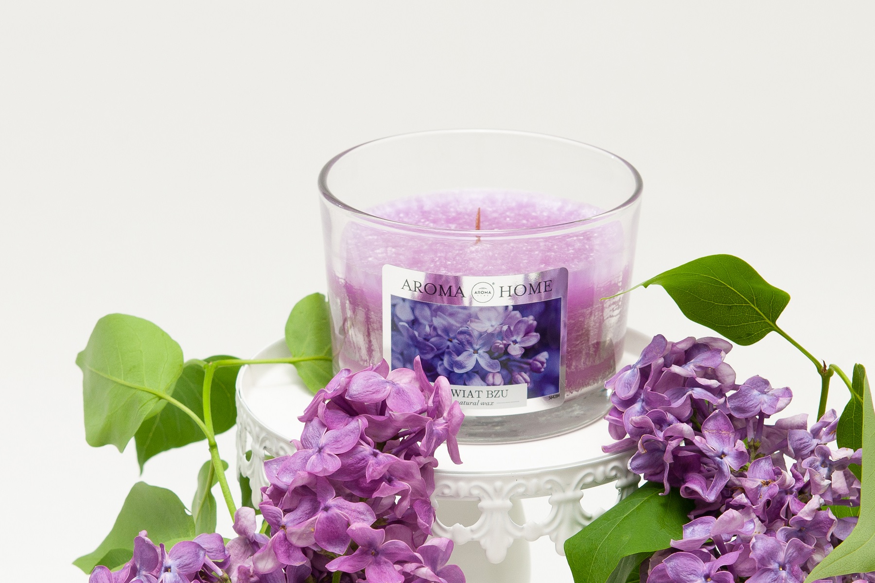 Ароматизированная свеча Aroma Home Lilac Flower цветок сирени 115г