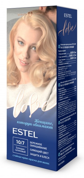 Краска для волос Estel Love тон 10.7 блондин сатиновый 115мл
