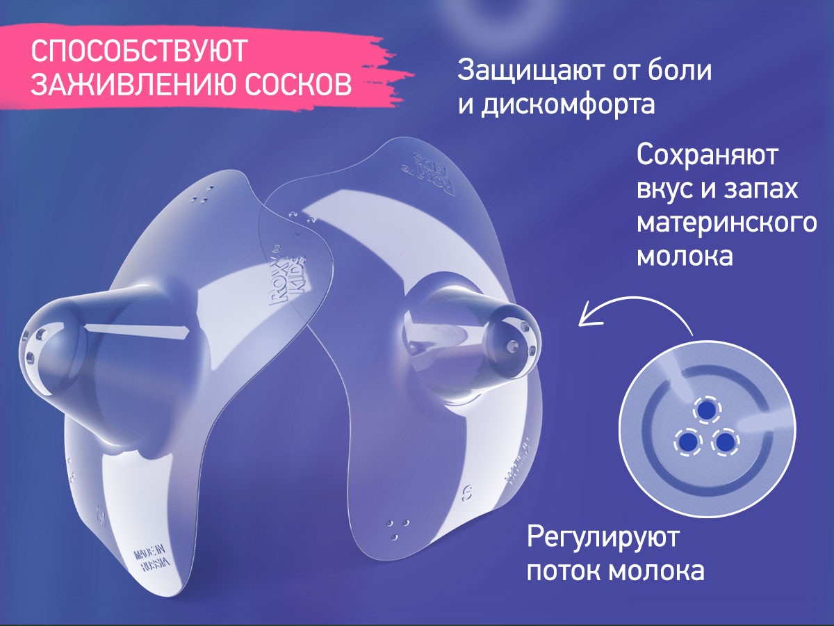 Накладки защитные Roxy Kids для груди S+M 2шт