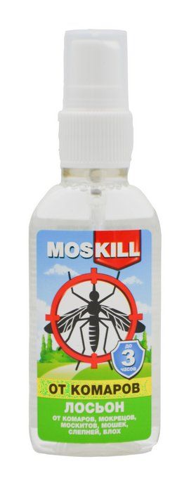 Лосьон Москилл от комаров, мокрецов, москитов 60мл  - в интернет-магазине tut-beauty.by