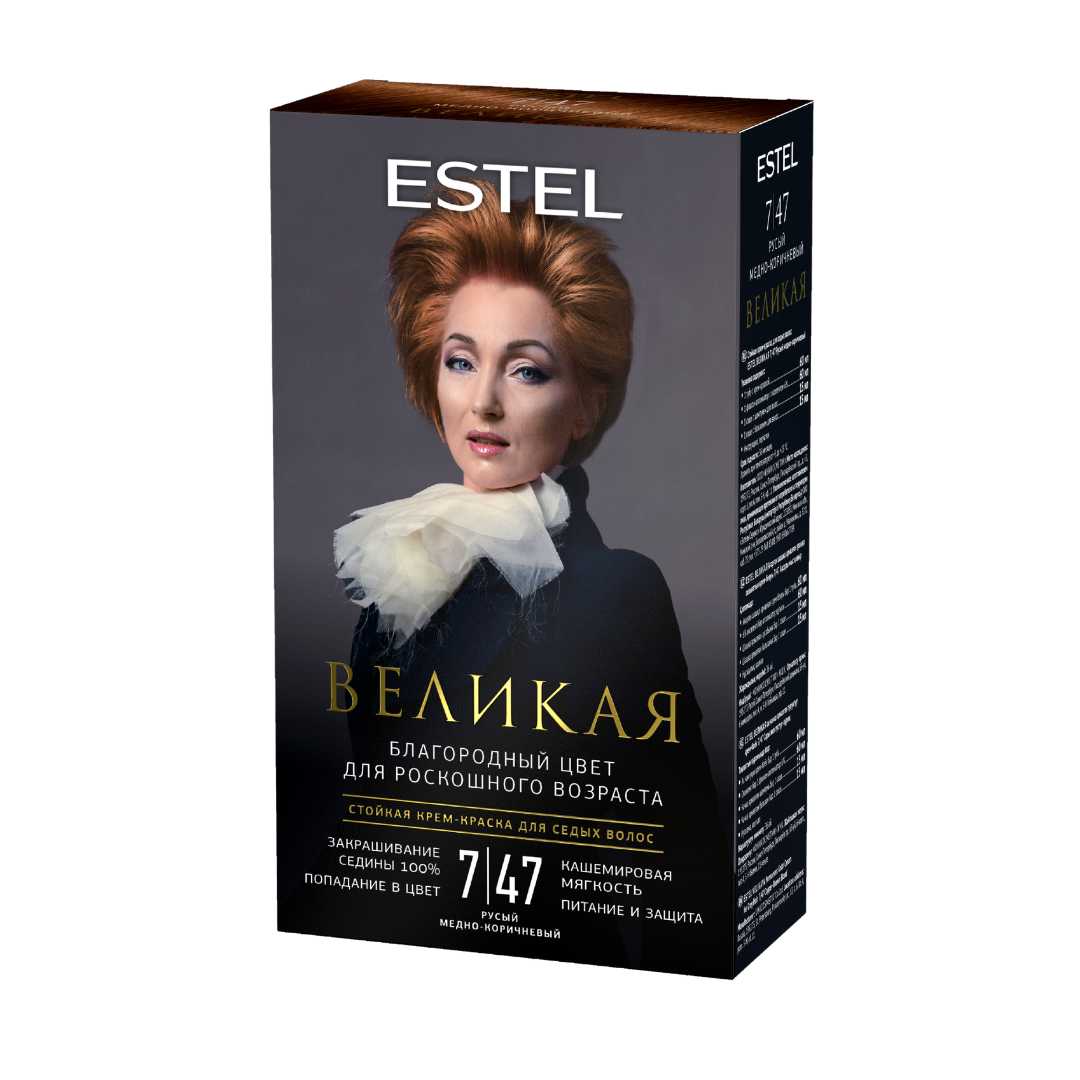 Краска для волос Estel Великая 7/47 русый медно-коричневый - в интернет-магазине TUT-BEAUTY.BY с доставкой.