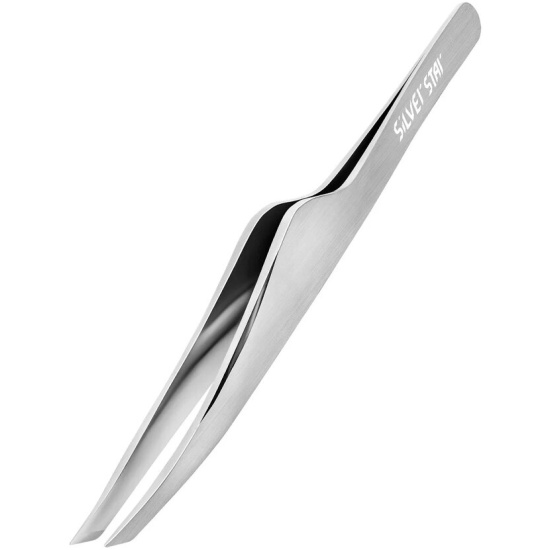 Пинцет Silver Star АТ 9970 косой матовый
