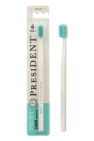 Зубная щетка PresiDENT Profi средняя 2000 - в интернет-магазине tut-beauty.by