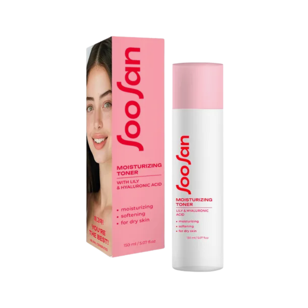 Тонер для лица SOOSAN Moisturizing Toner Увлажняющий с экстрактом лилии и гиалуроновой кислотой 150мл - в интернет-магазине tut-beauty.by