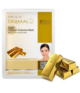 Маска для лица Dermal Gold Collagen с коллоидным золотом и коллагеном 23г - в интернет-магазине tut-beauty.by