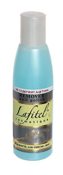 Жидкость для снятия лака Lafitel без ацетона с экстрактом ромашки 150мл
