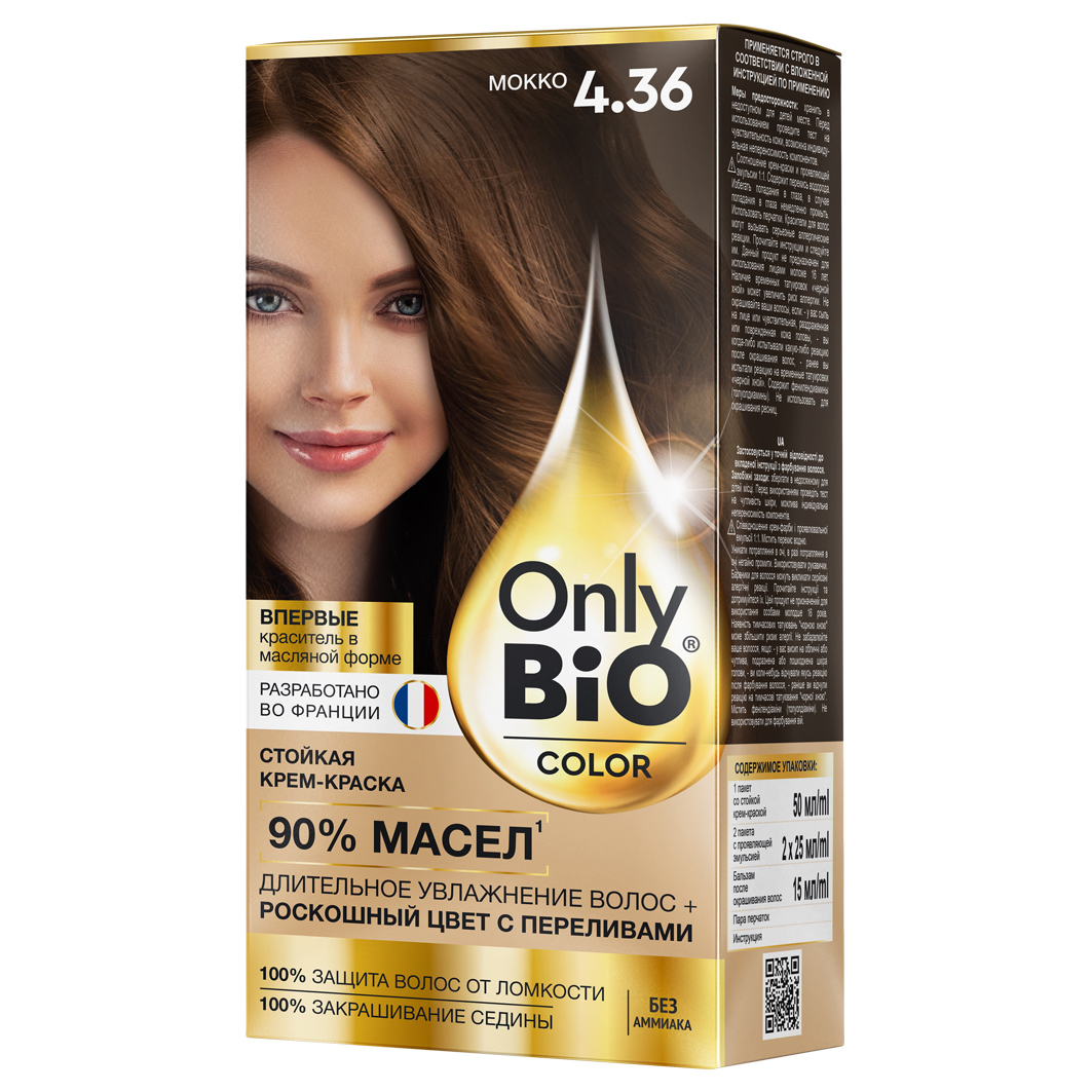 Краска для волос Fitocolor Only Bio COLOR 4.36 Мокко 115мл - в интернет-магазине tut-beauty.by