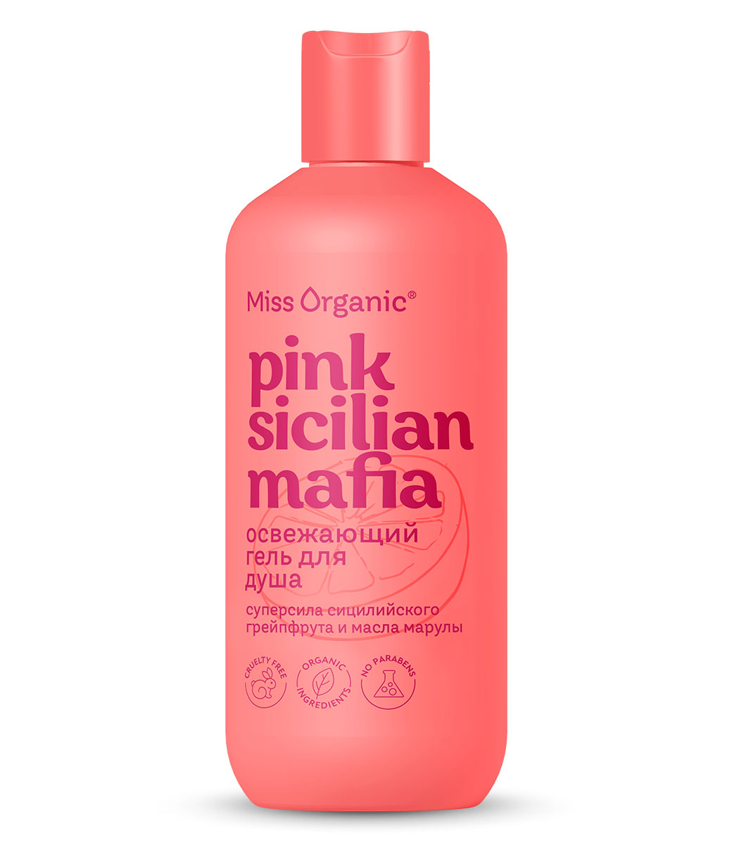 Гель для душа Miss Organic Pink Sicilian Mafia освежающий 290мл - в интернет-магазине tut-beauty.by