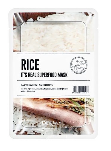 Маска для лица Dermal Superfood Rice рис 25г - в интернет-магазине tut-beauty.by