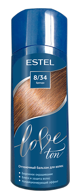 Бальзам для волос Estel Love оттеночный тон 8.34 бренди 150мл р - в интернет-магазине TUT-BEAUTY.BY с доставкой.