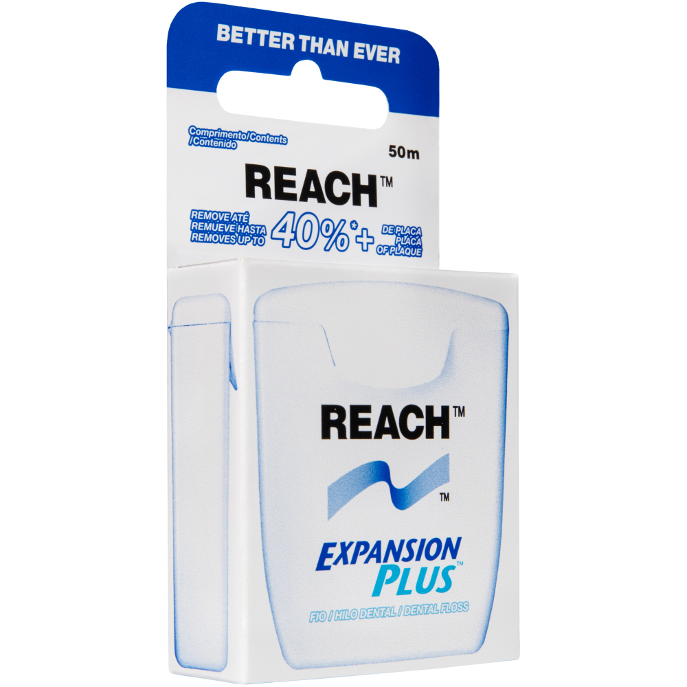 Зубная нить Reach пропитанная воском 50м