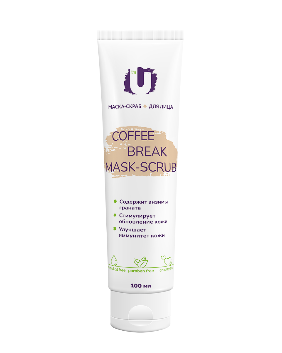 Маска-скраб для лица The U Coffee Break Mask-Scrub обновление кожи 100мл - в интернет-магазине tut-beauty.by