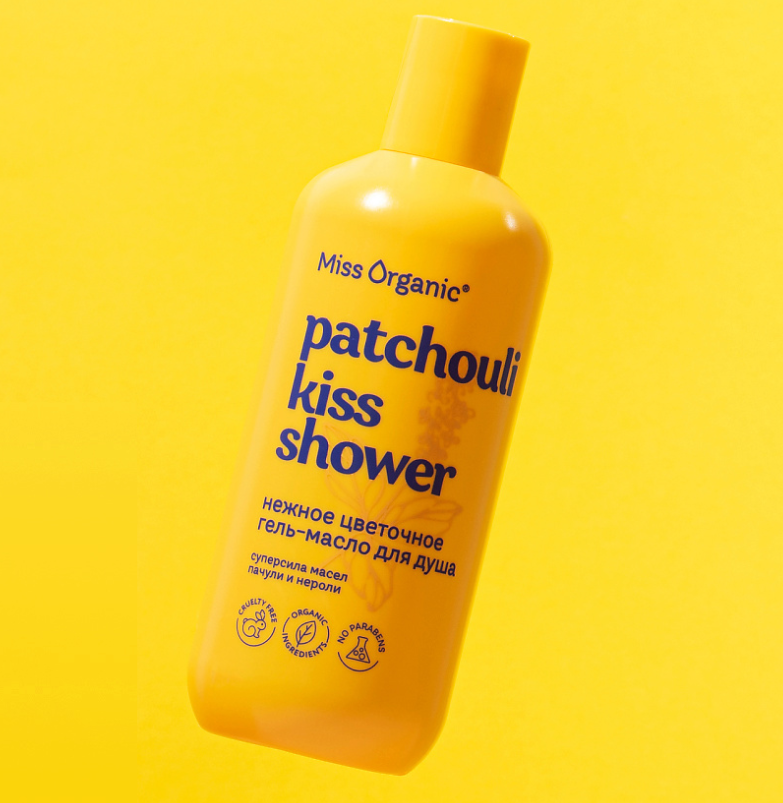 Гель-масло для душа Miss Organic Patchouli Kiss Shower цветочное 290мл - в интернет-магазине tut-beauty.by