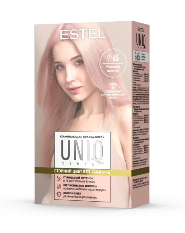 Краска для волос Estel UNIQ SENSE 9/65 блондин фиолетово-красный
