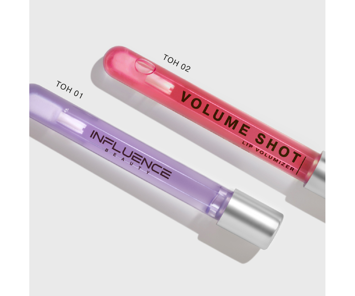 Блеск для губ Influence Beauty Volume Shot для увеличения объема тон 01 полупрозрачный фиолетовый 6мл