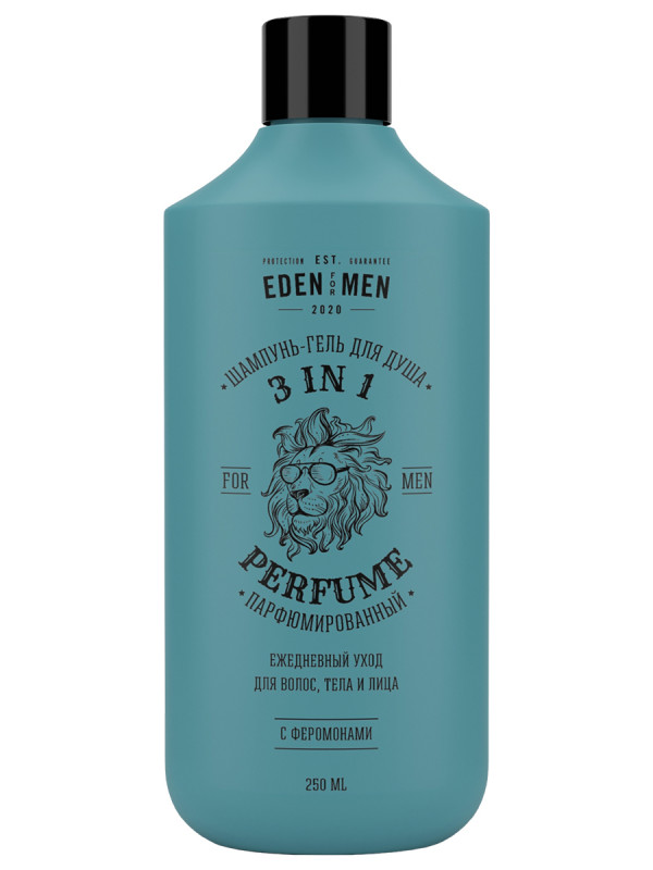 Шампунь-гель для душа EDEN For men 3в1 парфюмированный 250мл - в интернет-магазине tut-beauty.by