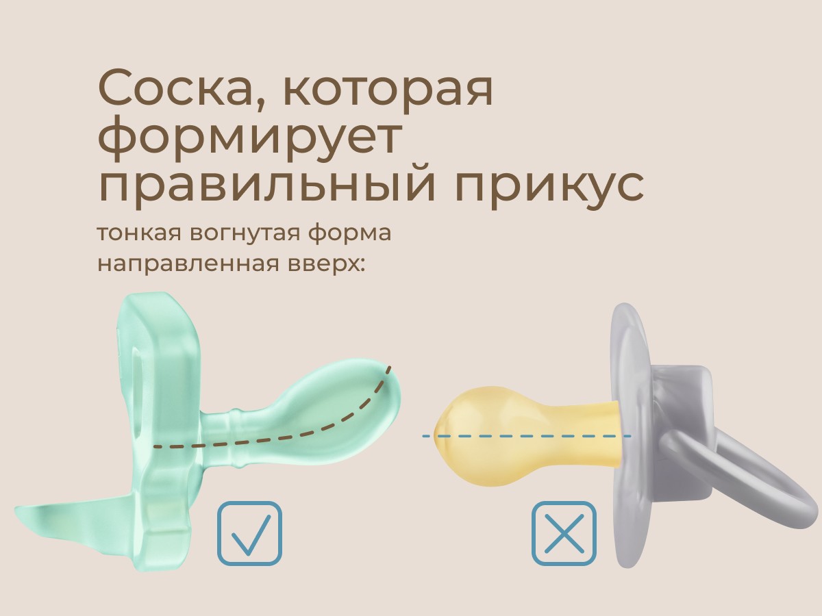 Соска-пустышка Roxy Kids цельносиликоновая мятная в стерилизаторе 6-18мес 2шт