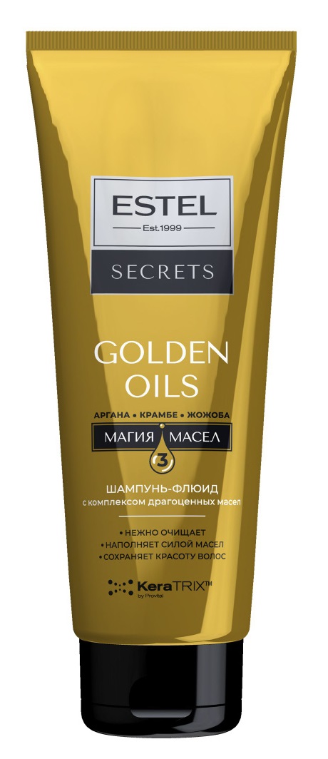 Шампунь для волос Estel Secrets Golden Oils с комплексом драгоценных масел 250мл