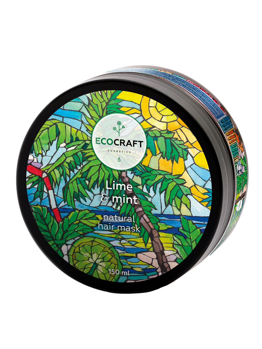 Маска для волос EcoCraft Lime and mint для укрепления и питания Лайм и мята 150мл - в интернет-магазине tut-beauty.by