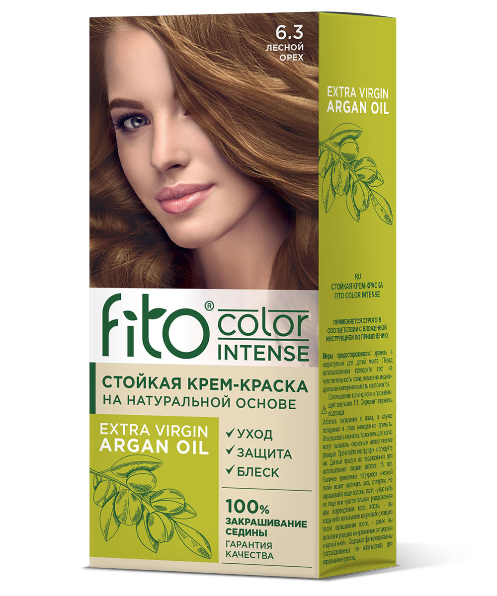 Крем-краска для волос Fito Сolor Intense тон 6.3 Лесной орех 115мл - в интернет-магазине tut-beauty.by