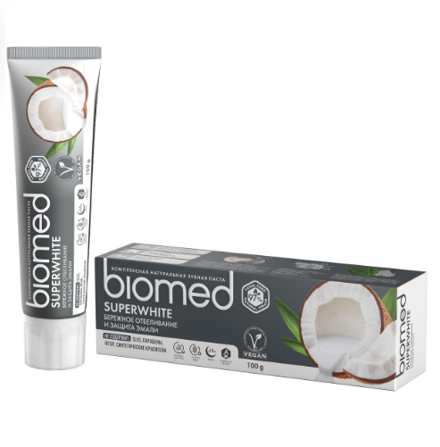 Зубная паста Biomed SUPERWHITE с кокосом 100г