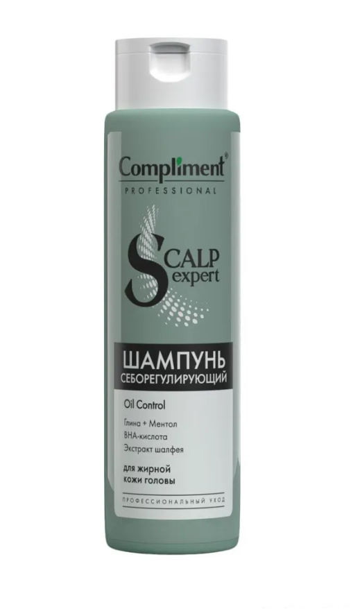 Шампунь для волос Compliment PROFESSIONAL SCALP EXPERT LINE себорегулирующий 250мл - в интернет-магазине tut-beauty.by