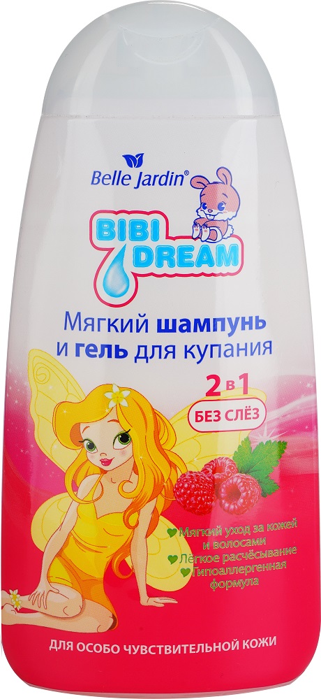 Шампунь для волос Belle Jardin Bibi Dream 2 в 1 экстракт ромашки аптечной + миндальное масло 300мл