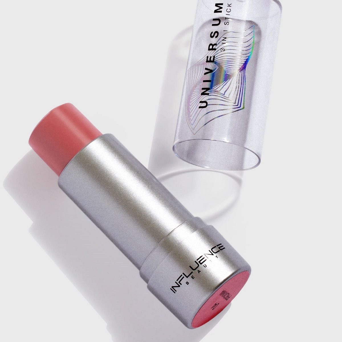 Стик Influence Beauty Universum 3 в 1 для макияжа глаз лица и губ тон 04 натурально-розовый 5.5г