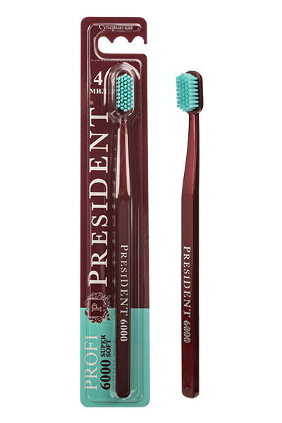Зубная щетка PresiDENT Profi супер мягкая 6000 - в интернет-магазине tut-beauty.by