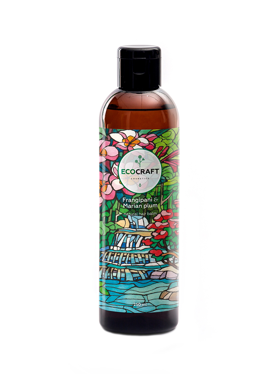 Бальзам для волос EcoCraft Frangipani and Marian plum Укрепление и восстановление Франжипани и марианская слива 250мл р - в интернет-магазине tut-beauty.by