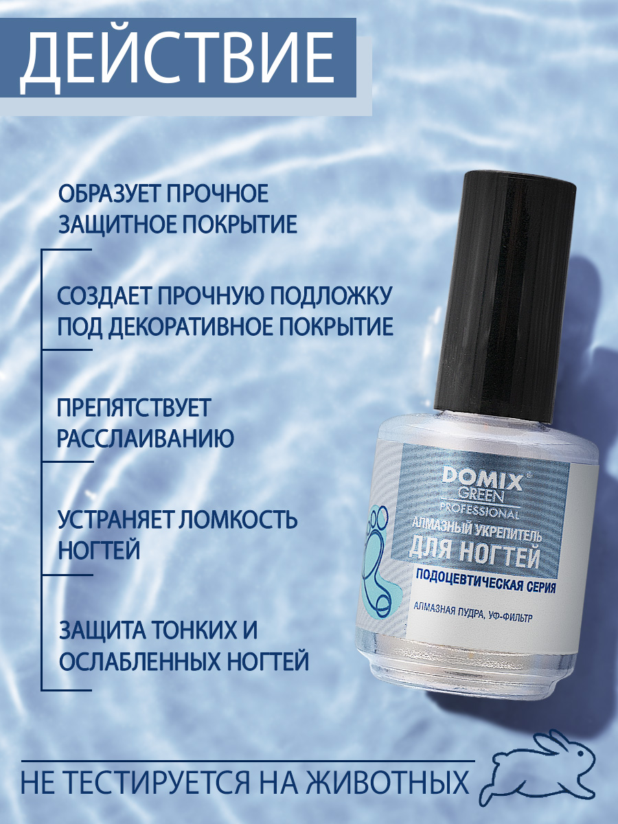 Укрепитель для ногтей Domix алмазный 17мл - в интернет-магазине tut-beauty.by