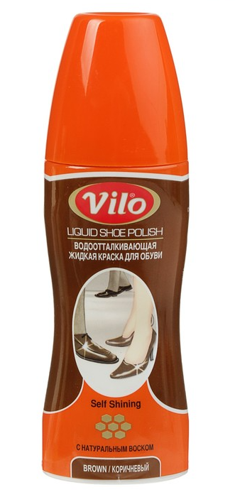 Крем-краска для обуви Vilo цвет коричневый 80мл
