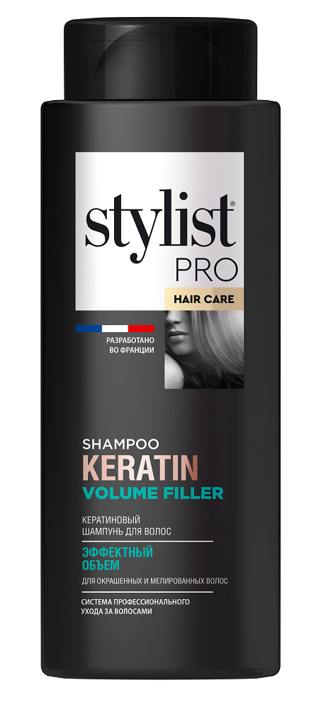 Шампунь для волос STYLIST PRO hair care кератиновый эффектный объем 280мл - в интернет-магазине tut-beauty.by