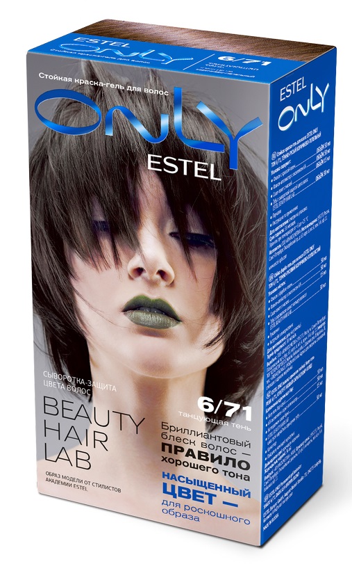 Краска для волос Estel Only тон 6.71 тёмно-русый коричнево-пепельный 50мл - купить в Минске в интернет-магазине косметики. Оптовые цены. Скидки.
