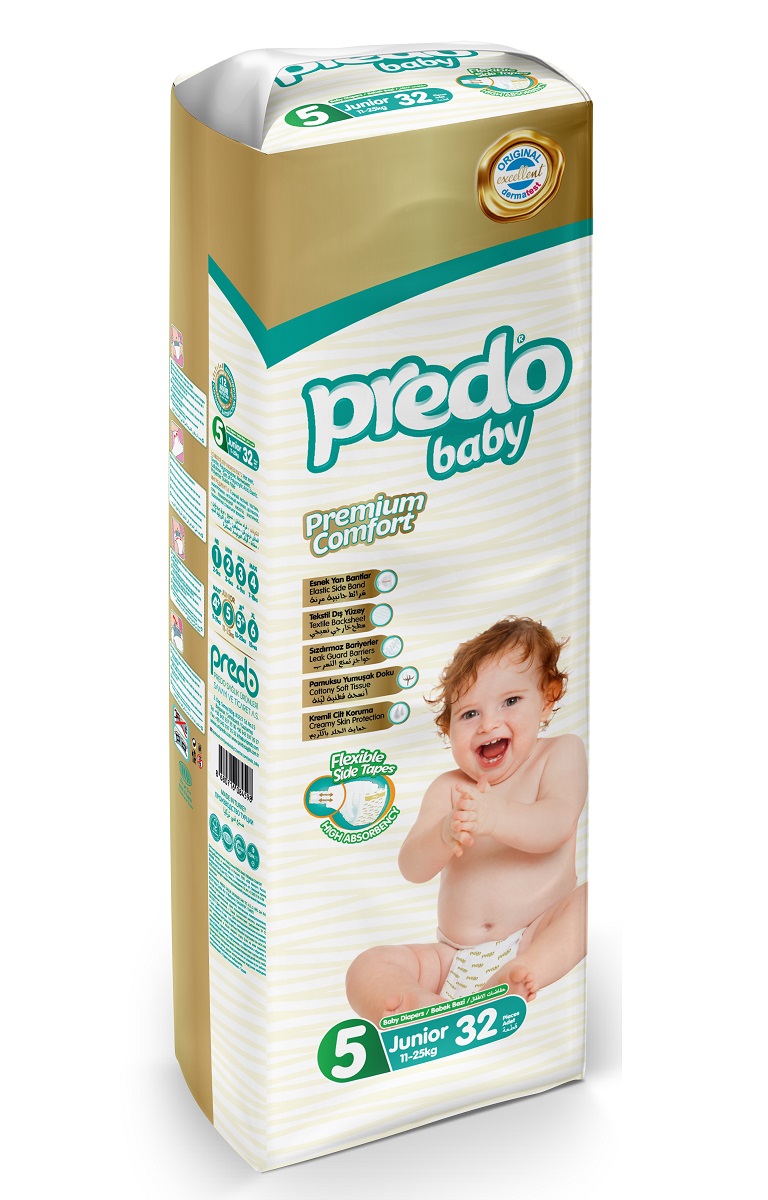 Подгузники Predo Baby Junior № 5 (11-25 кг) 32шт - в интернет-магазине tut-beauty.by
